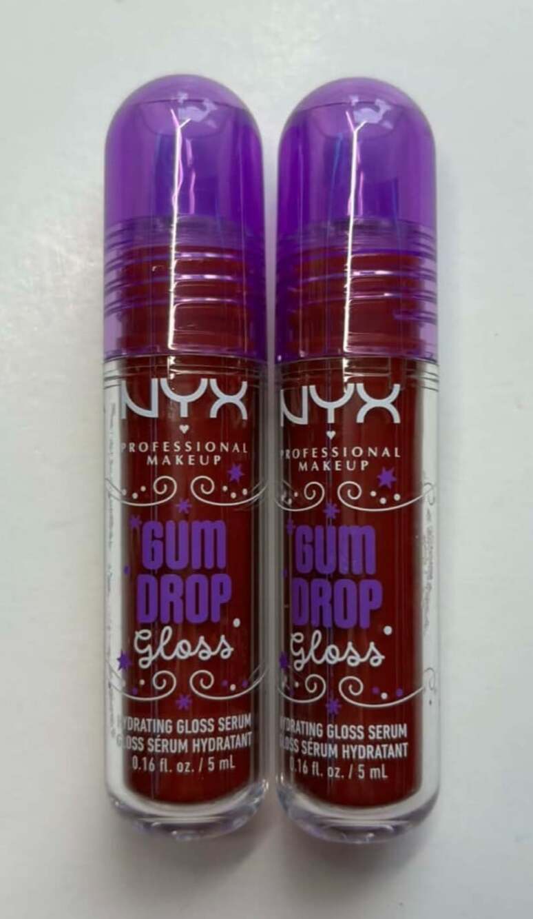 NYX Gum Drop Hydrating Gloss Serum 03 Cranberry Splash Lot of 2